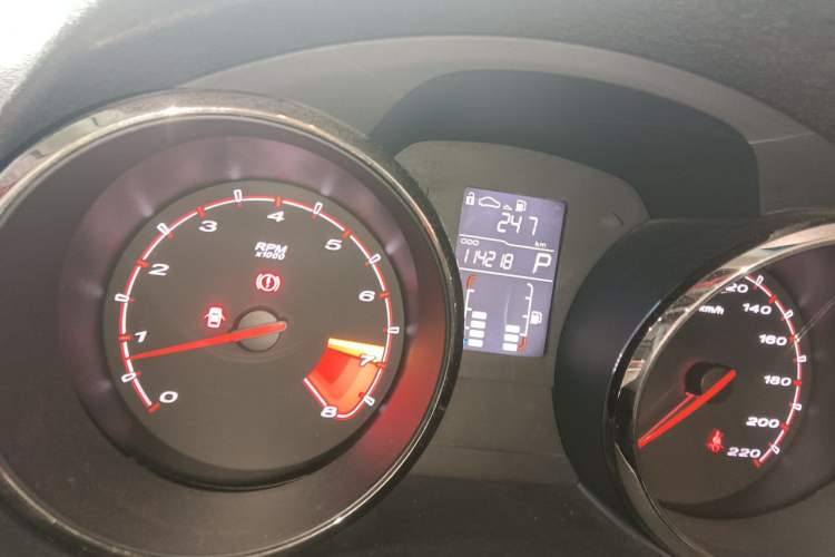 Used MG 5 2012 1.5L Automatic Elite Edition Odometer Close Up