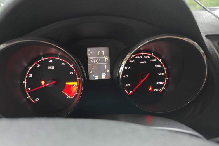 Used MG 5 2012 1.5L Automatic Elite Edition Odometer Close Up