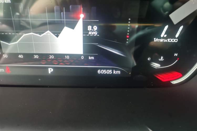 Used MG 5 2021 Revised 300TGI DCT Qingshè Luxurious Enjoyment Edition Odometer Close Up