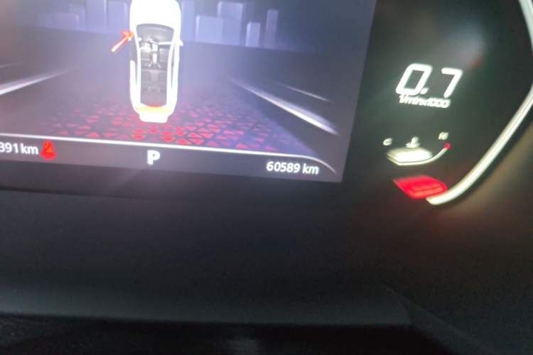 Used MG 5 2021 Revised 300TGI DCT Qingshè Luxurious Enjoyment Edition Odometer Close Up
