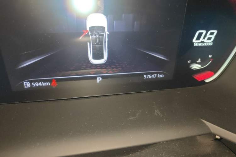 Used MG 5 2021 180 DVVT CVT Youth Luxury Edition Odometer Close Up