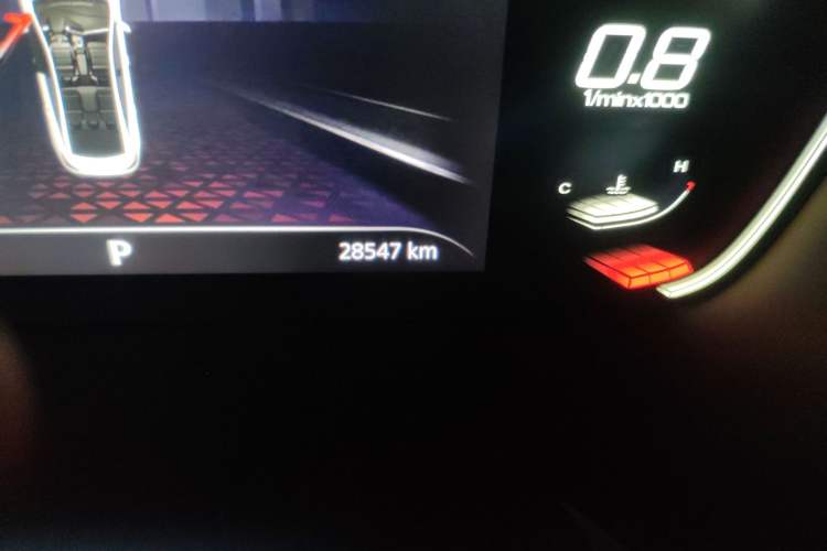 Used MG 5 2021 Revised Version 180 DVVT CVT Youth Luxury Edition Odometer Close Up