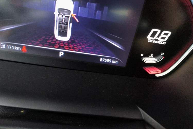 Used MG 5 2021 300TGI DCT Elegant Luxury Edition Odometer Close Up