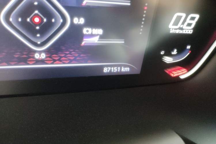 Used MG 5 2021 180 DVVT Manual Youth Luxury Edition Odometer Close Up