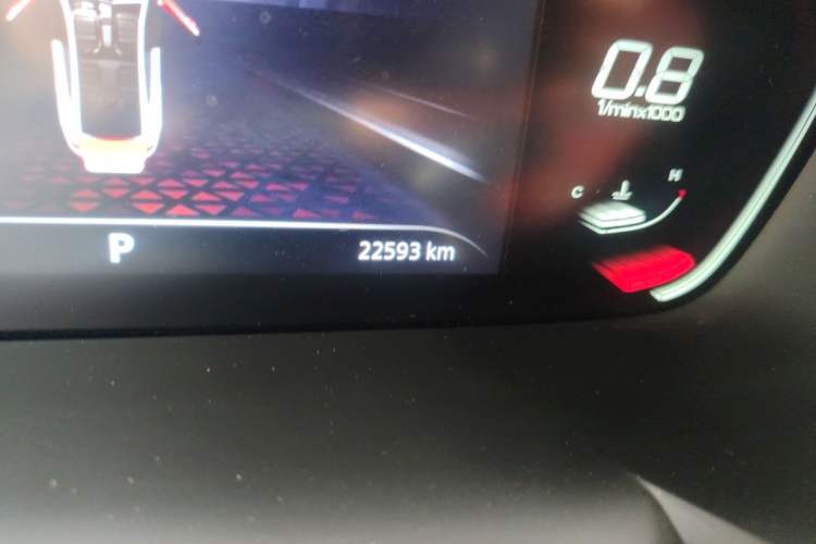 Used MG 5 2022 180 DVVT CVT Youth Luxury Edition Odometer Close Up