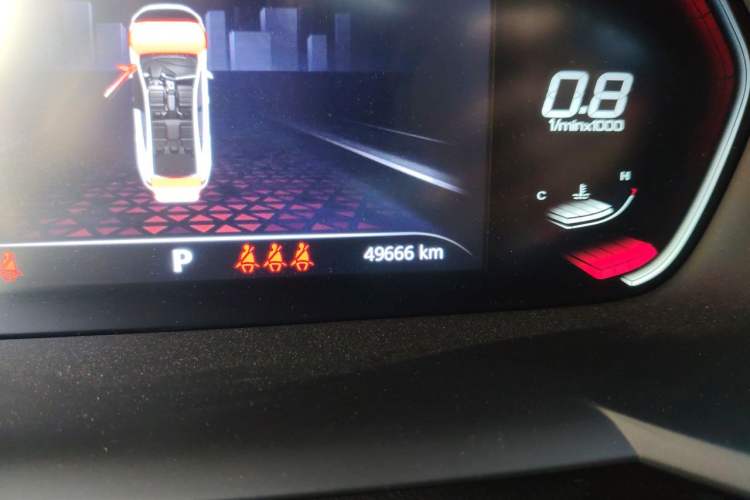 Used MG 5 2022 300TGI DCT Chao Yue Flagship Edition Odometer Close Up