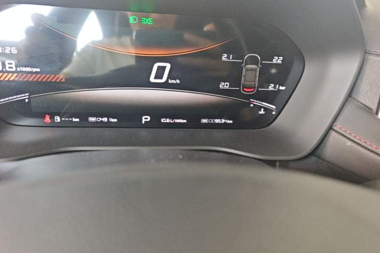 Used MG 5 2025 300TGI Global Flagship Edition Odometer Close Up