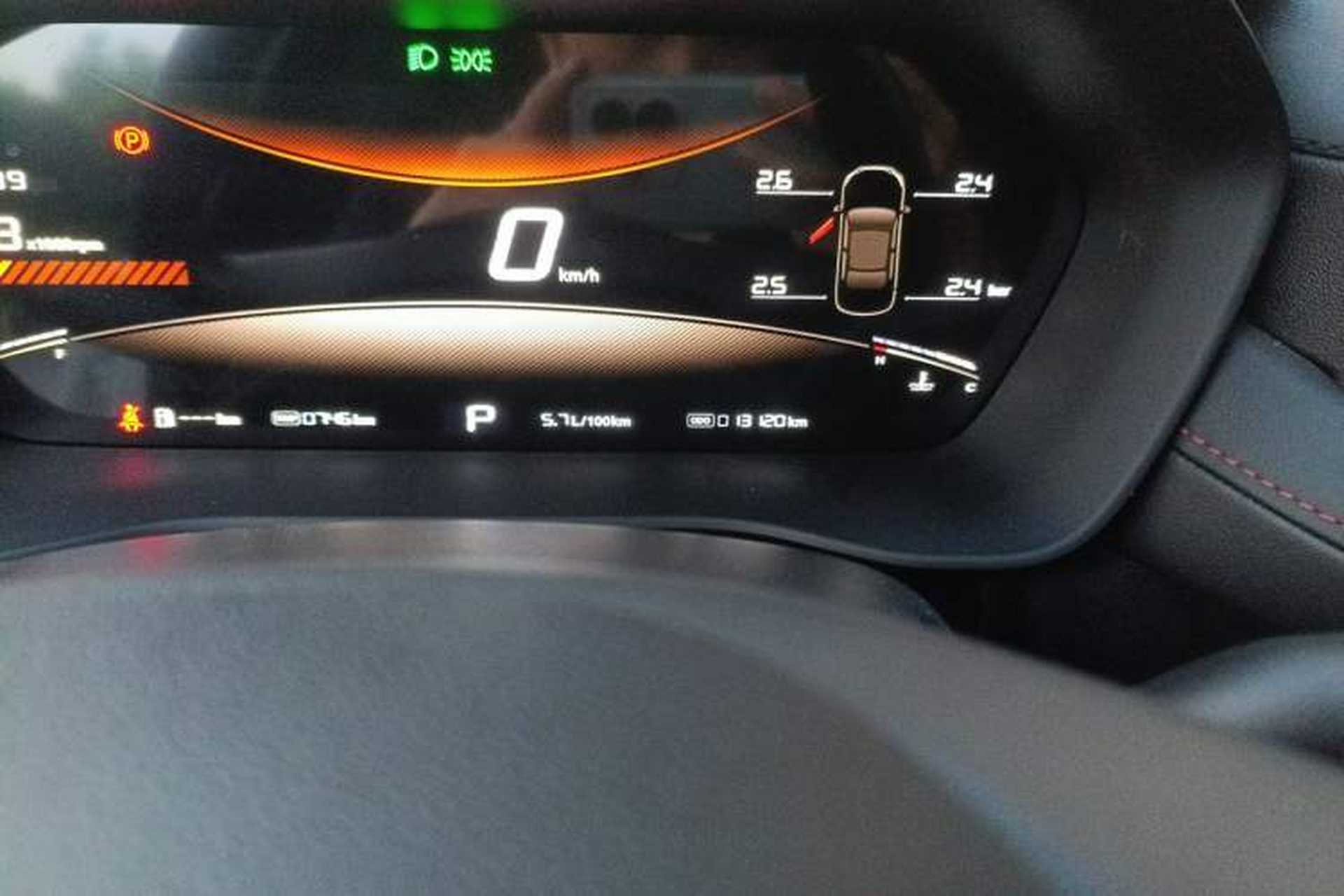 Used MG 5 2025 300TGI Global Flagship Edition Odometer Close Up