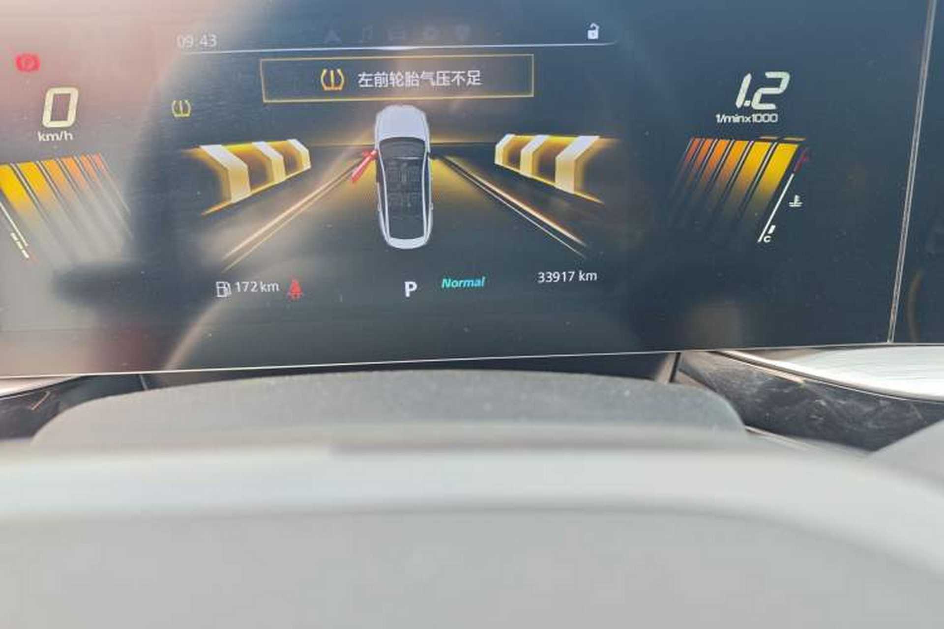 Used MG 5 Scorpio 2022 1.5T Trophy Sport Luxurious Edition Odometer Close Up
