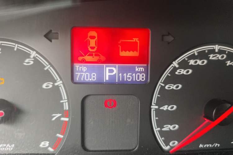 Used MG 6 2012 Hatchback 1.8L Automatic Drive Value Edition Odometer Close Up