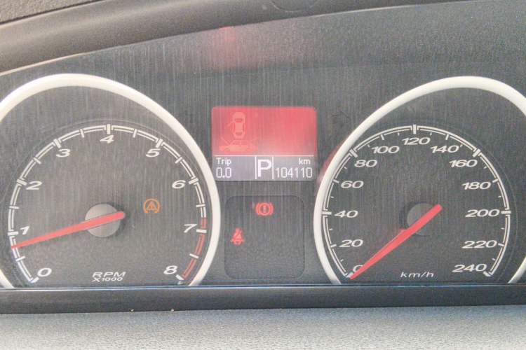 Used MG 6 2012 Hatchback 1.8T Automatic Luxury Edition Odometer Close Up