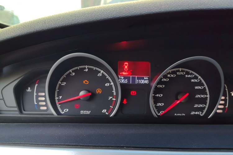 Used MG 6 2012 Hatchback 1.8T Automatic Elite Edition Odometer Close Up