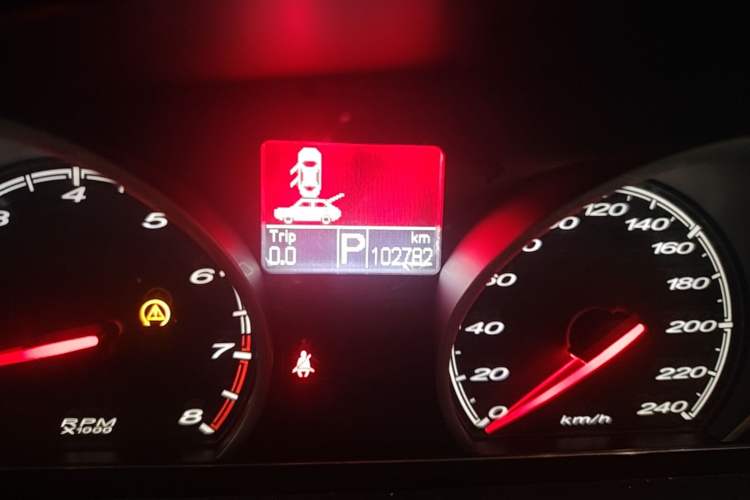 Used MG 6 2013 Hatchback 1.8T Automatic GT Value Edition Odometer Close Up