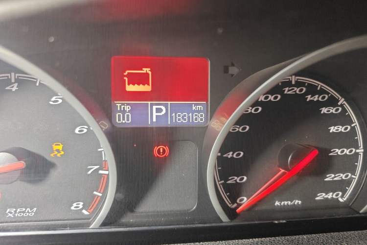 Used MG 6 2014 Hatchback 1.8T Automatic Performance Edition Odometer Close Up