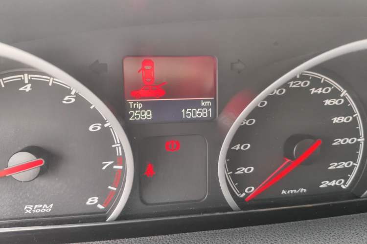 Used MG 6 2014 Hatchback 1.8L Manual Value Edition Odometer Close Up
