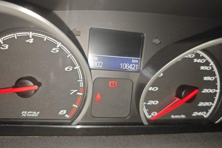 Used MG 6 2014 Hatchback 1.8T Manual Performance Edition Odometer Close Up