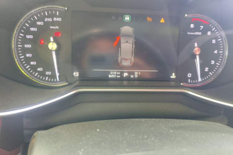 Used MG 6 2017 20T Automatic Trophy Prestige Internet Edition China V Standard Odometer Close Up