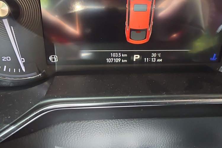 Used MG 6 2017 20T Automatic Trophy Prestige Internet Edition China V Standard Odometer Close Up