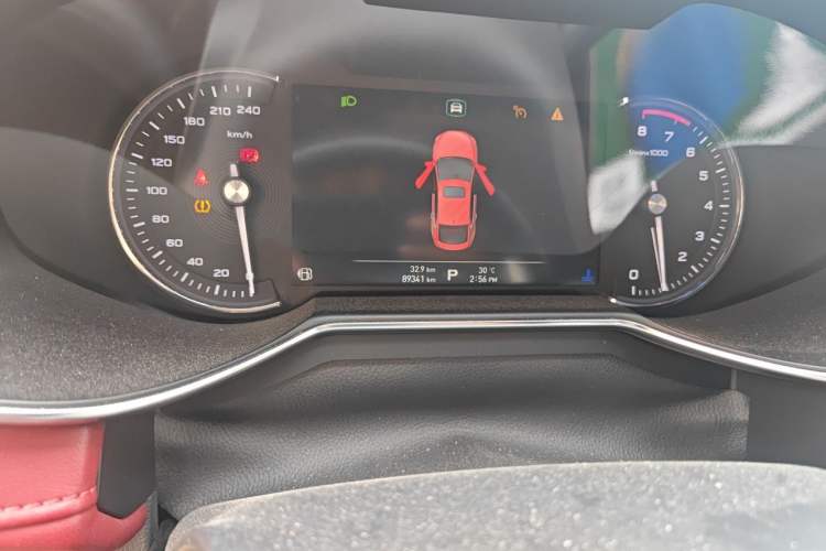 Used MG 6 2017 20T Automatic Trophy Prestige Internet Edition China V Standard Odometer Close Up