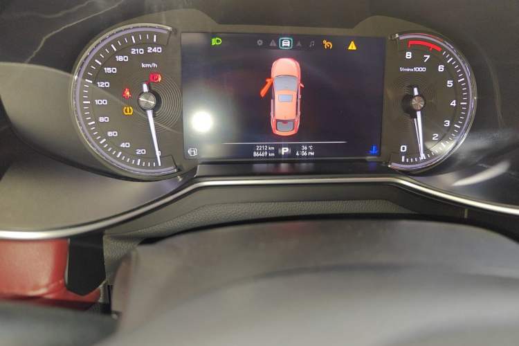 Used MG 6 2017 20T Automatic Trophy Prestige Internet Edition China V Standard Odometer Close Up