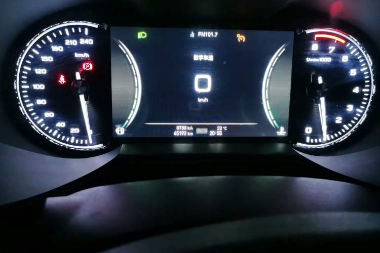 Used MG 6 2019 20T Manual Trophy High-Speed Edition Odometer Close Up