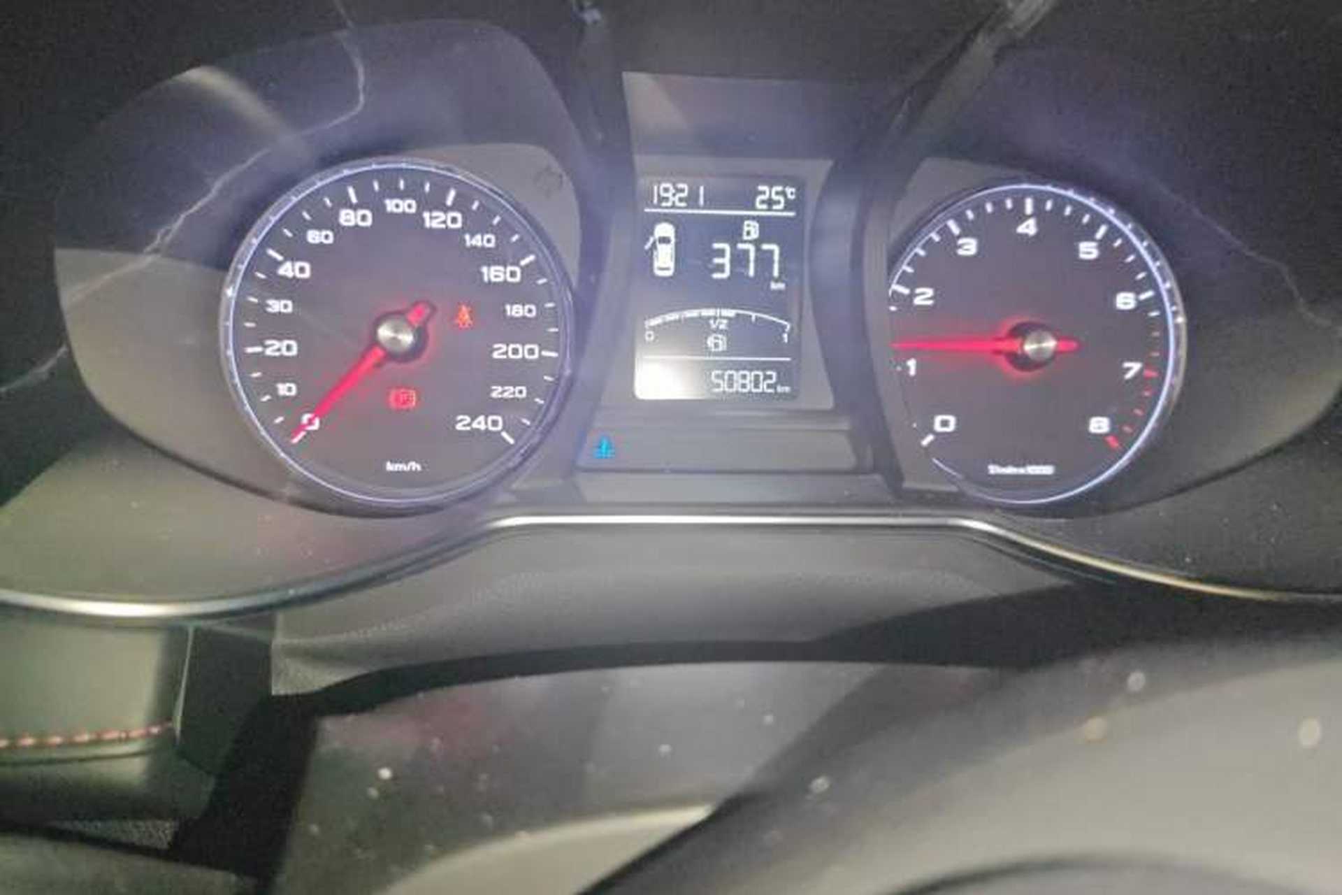 Used MG 6 2019 20T Automatic Starlight Edition Odometer Close Up