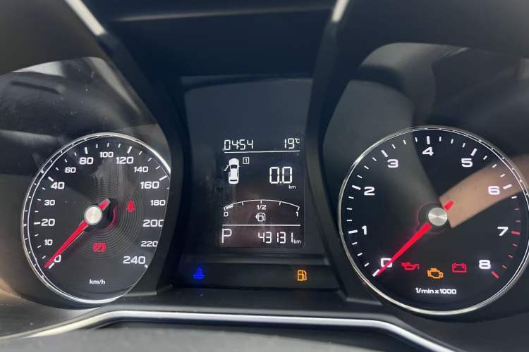 Used MG 6 2019 20T Automatic Starlight Edition Odometer Close Up