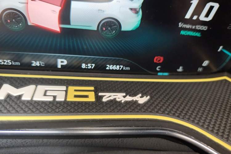 Used MG 6 2020 1.5T Automatic Trophy Smart Drive Flagship Edition Odometer Close Up