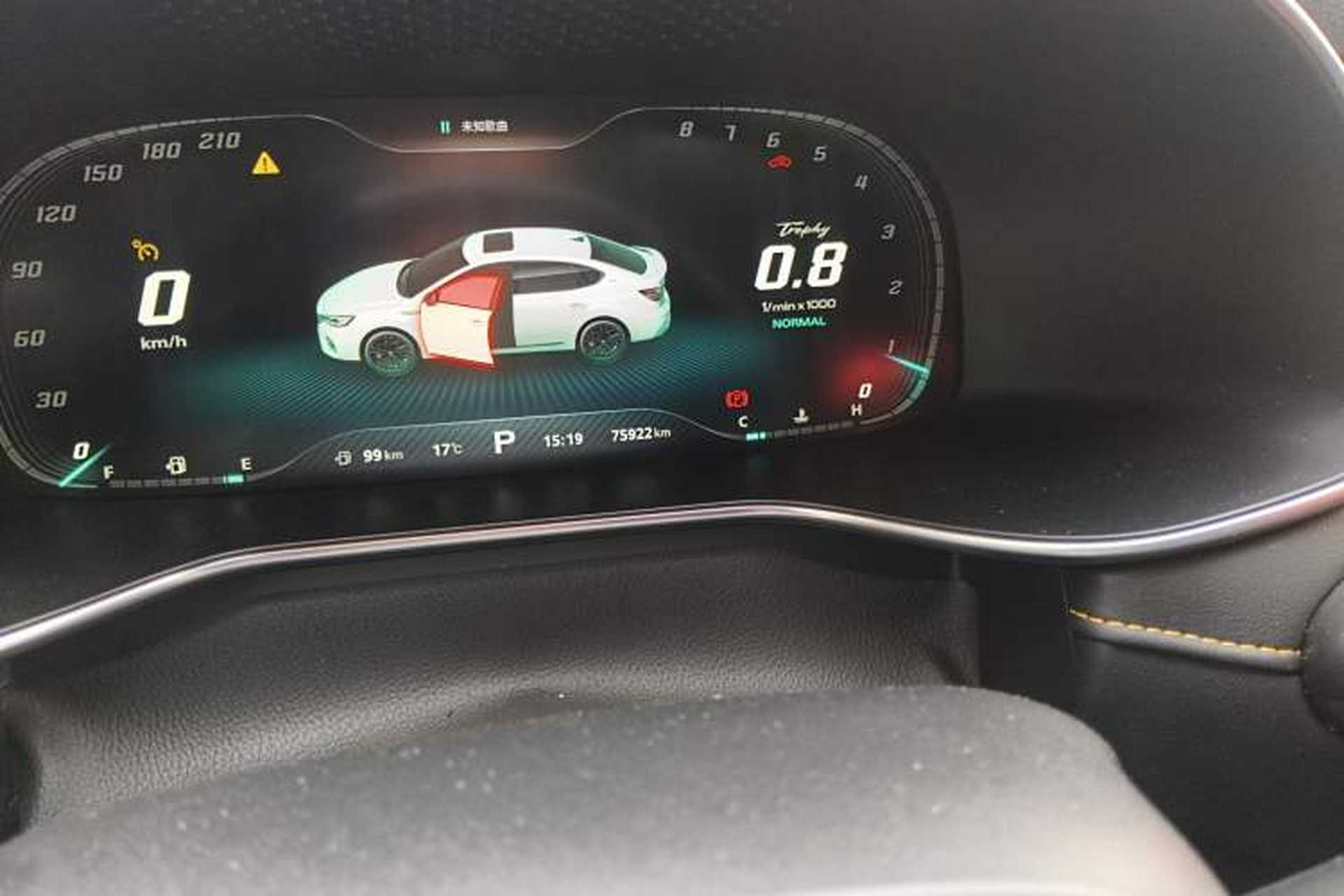 Used MG 6 2020 1.5T Automatic Trophy Flagship Edition Odometer Close Up