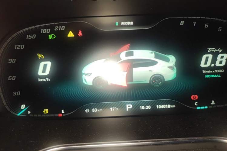 Used MG 6 2020 1.5T Automatic Trophy Flagship Edition Instrument Cluster
