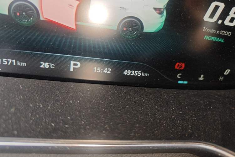 Used MG 6 2020 1.5T Automatic Trophy Flagship Edition Odometer Close Up