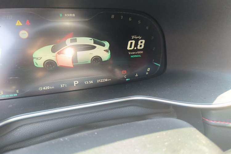 Used MG 6 2020 1.5T Automatic Trophy Smart Drive Flagship Edition Odometer Close Up