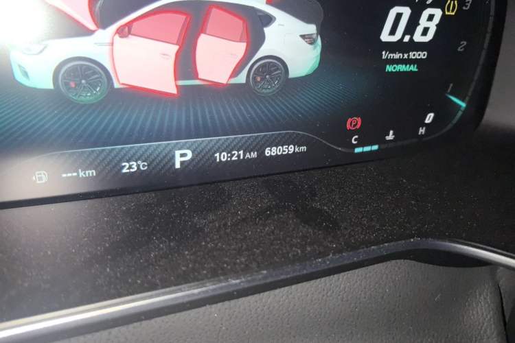 Used MG 6 2020 1.5T Automatic Trophy Smart Drive Flagship Edition Odometer Close Up