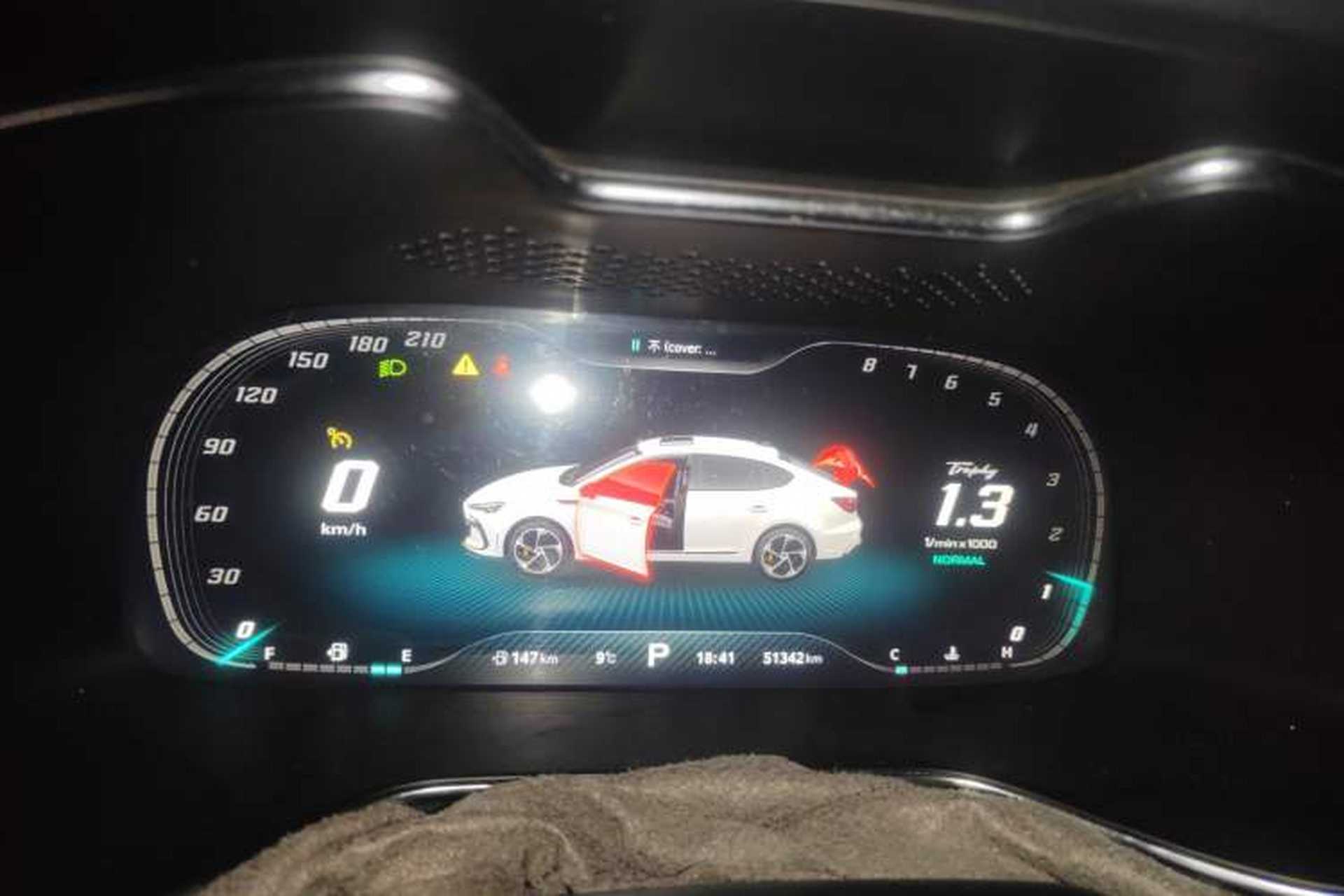 Used MG 6 2021 Pro 1.5T Automatic Trophy Flagship Edition Instrument Cluster