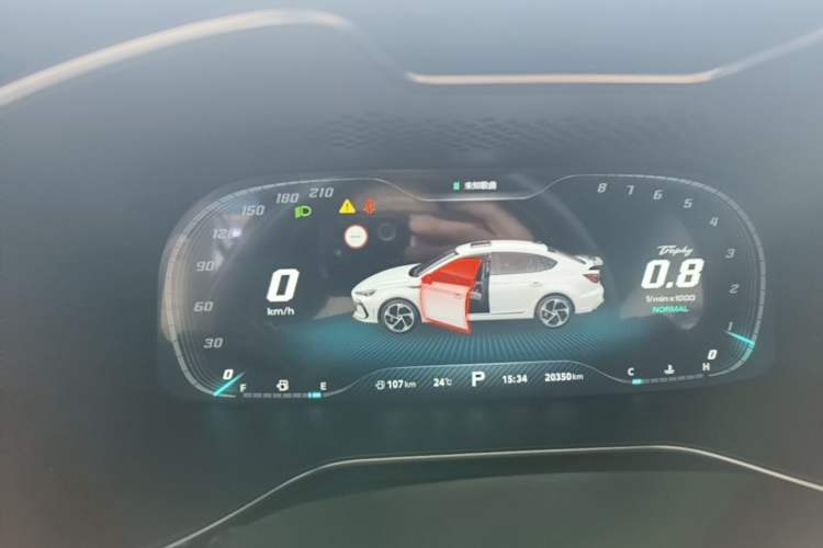Used MG 6 2021 Pro 1.5T Automatic Trophy Flagship Edition Instrument Cluster