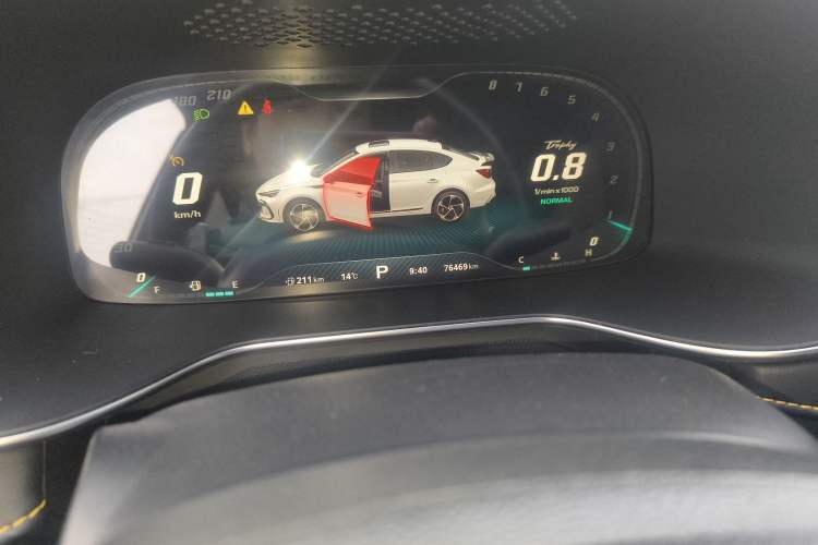 Used MG 6 2021 Pro 1.5T Automatic Trophy Flagship Edition Odometer Close Up