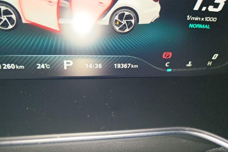 Used MG 6 2021 Pro 1.5T Automatic Trophy Flagship Edition Odometer Close Up