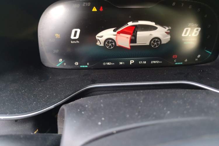 Used MG 6 2021 Pro 1.5T Automatic Trophy Smart Drive Flagship Edition Odometer Close Up