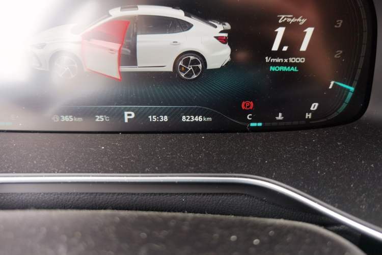 Used MG 6 2021 Pro 1.5T Automatic Trophy Flagship Edition Odometer Close Up