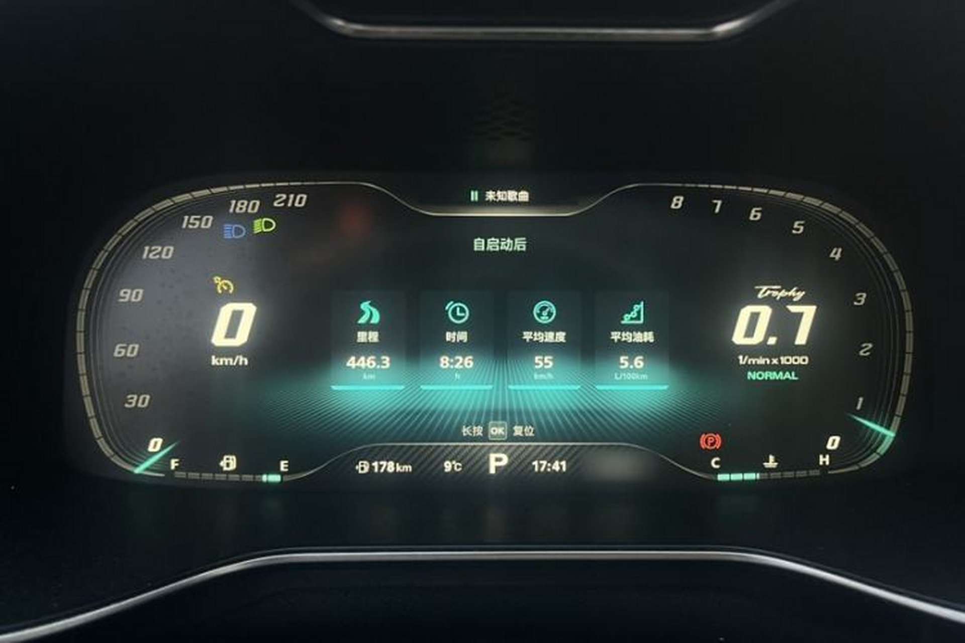Used MG 6 2021 Pro 1.5T Automatic Trophy Flagship Edition Instrument Cluster