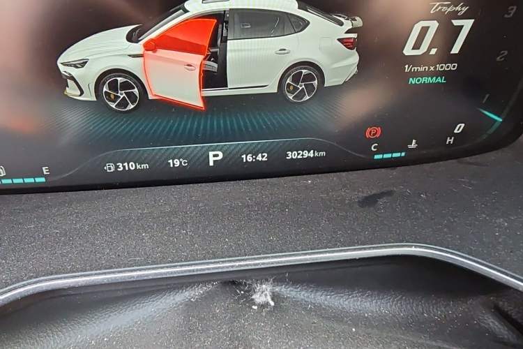 Used MG 6 2021 Pro 1.5T Automatic Trophy Flagship Edition Odometer Close Up