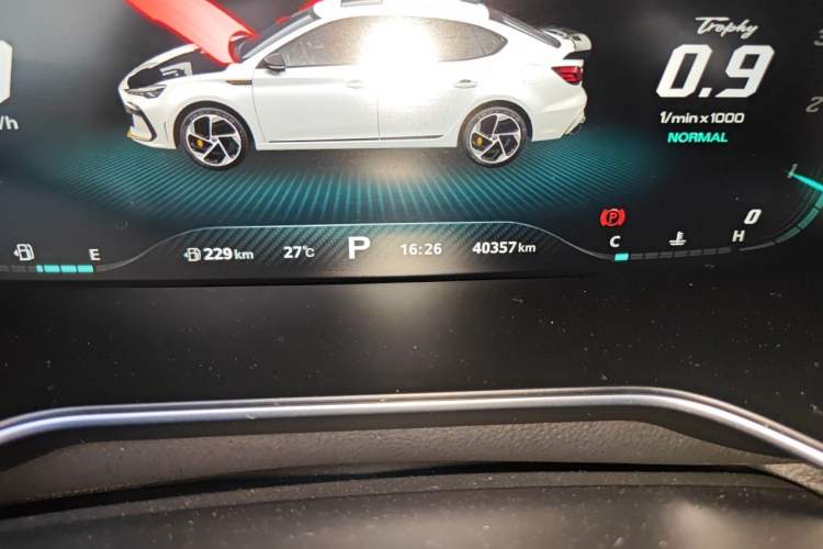 Used MG 6 2021 Pro 1.5T Automatic Trophy Flagship Edition Odometer Close Up