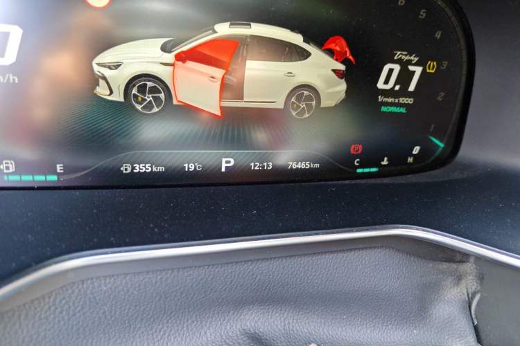 Used MG 6 2021 Pro 1.5T Automatic Trophy Flagship Edition Odometer Close Up