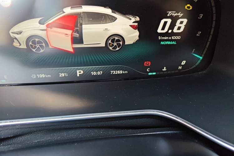 Used MG 6 2021 Pro 1.5T Automatic Trophy Flagship Edition Odometer Close Up