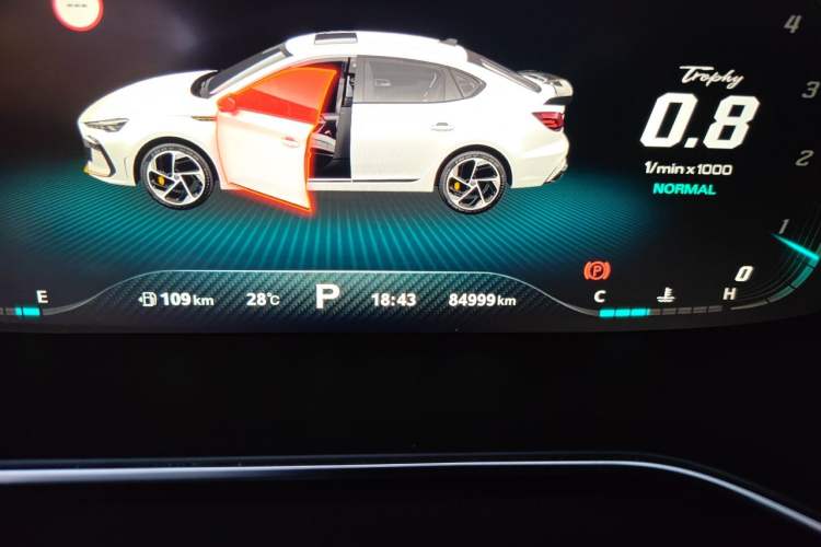 Used MG 6 2021 Pro 1.5T Automatic Trophy Flagship Edition Odometer Close Up