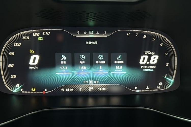 Used MG 6 2021 Pro 1.5T Automatic Trophy Flagship Edition Instrument Cluster