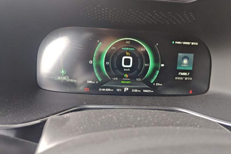 Used MG 6 New Energy 2018 45T E-DRIVE Intelligent Hybrid Premium Internet Edition Odometer Close Up