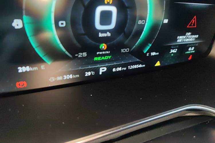 Used MG 6 New Energy 2018 45T E-DRIVE Intelligent Hybrid Premium Internet Edition Odometer Close Up