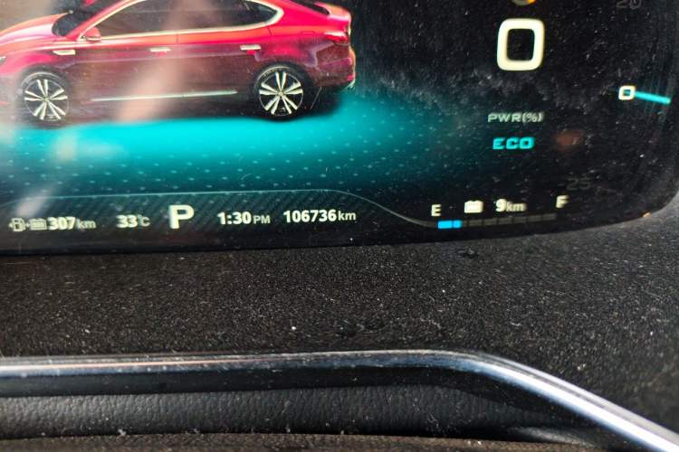 Used MG 6 New Energy 2018 45T E-DRIVE Intelligent Drive Hybrid PILOT Super Internet Edition Odometer Close Up