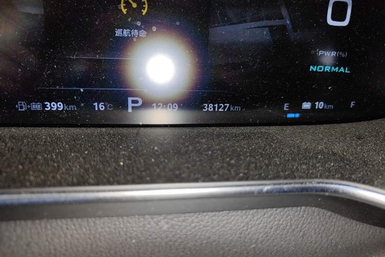 Used MG 6 New Energy 2018 45T E-DRIVE Intelligent Hybrid Premium Internet Edition Odometer Close Up